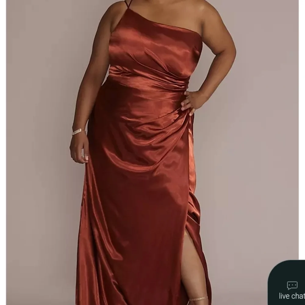 where to buy galina signature bridesmaid dresses One-Shoulder Stretch Satin Bridesmaid Dress